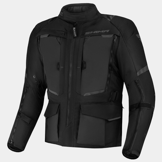 SHIMA Hero 2.0 giacca tessile da moto impermeabile nero
