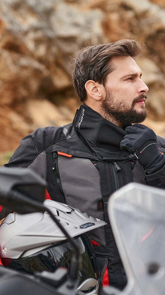 SHIMA Hero 2.0 giacca tessile da moto impermeabile nero