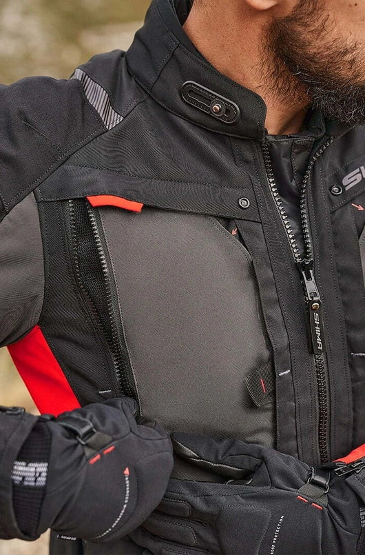 SHIMA Hero 2.0 giacca tessile da moto impermeabile nero