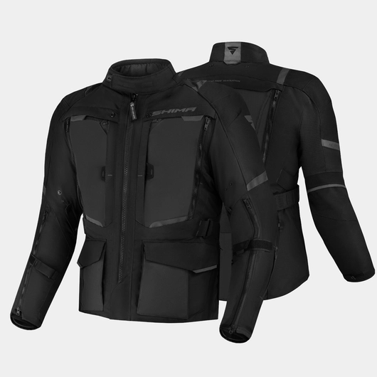 SHIMA Hero 2.0 giacca tessile da moto impermeabile nero