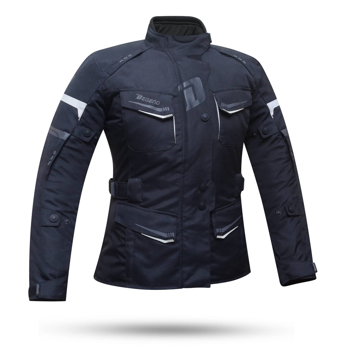 GIACCA MOTO TRAVEL LADY NERA/BIANCA