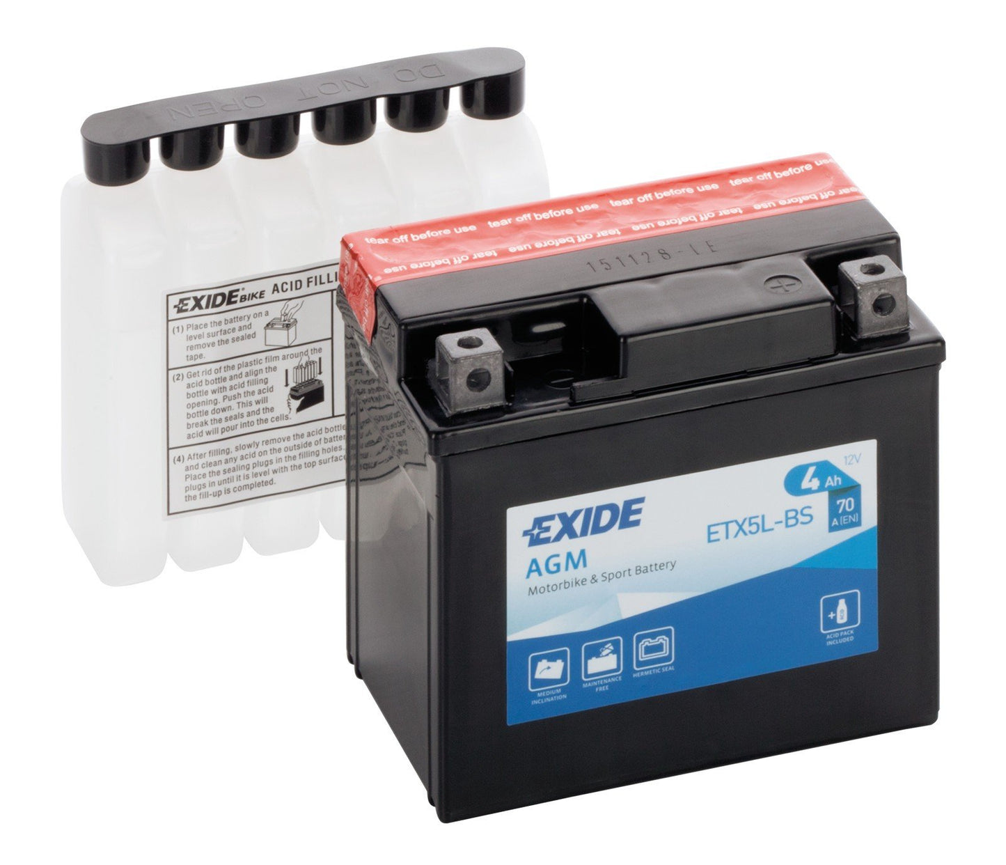 BATTERIA MOTO 4AH DX 12V AGM