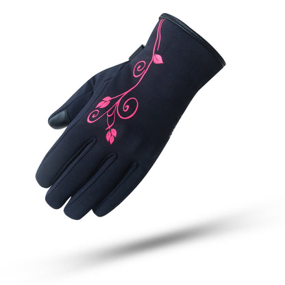 GUANTI DEGEND NERI E ROSA